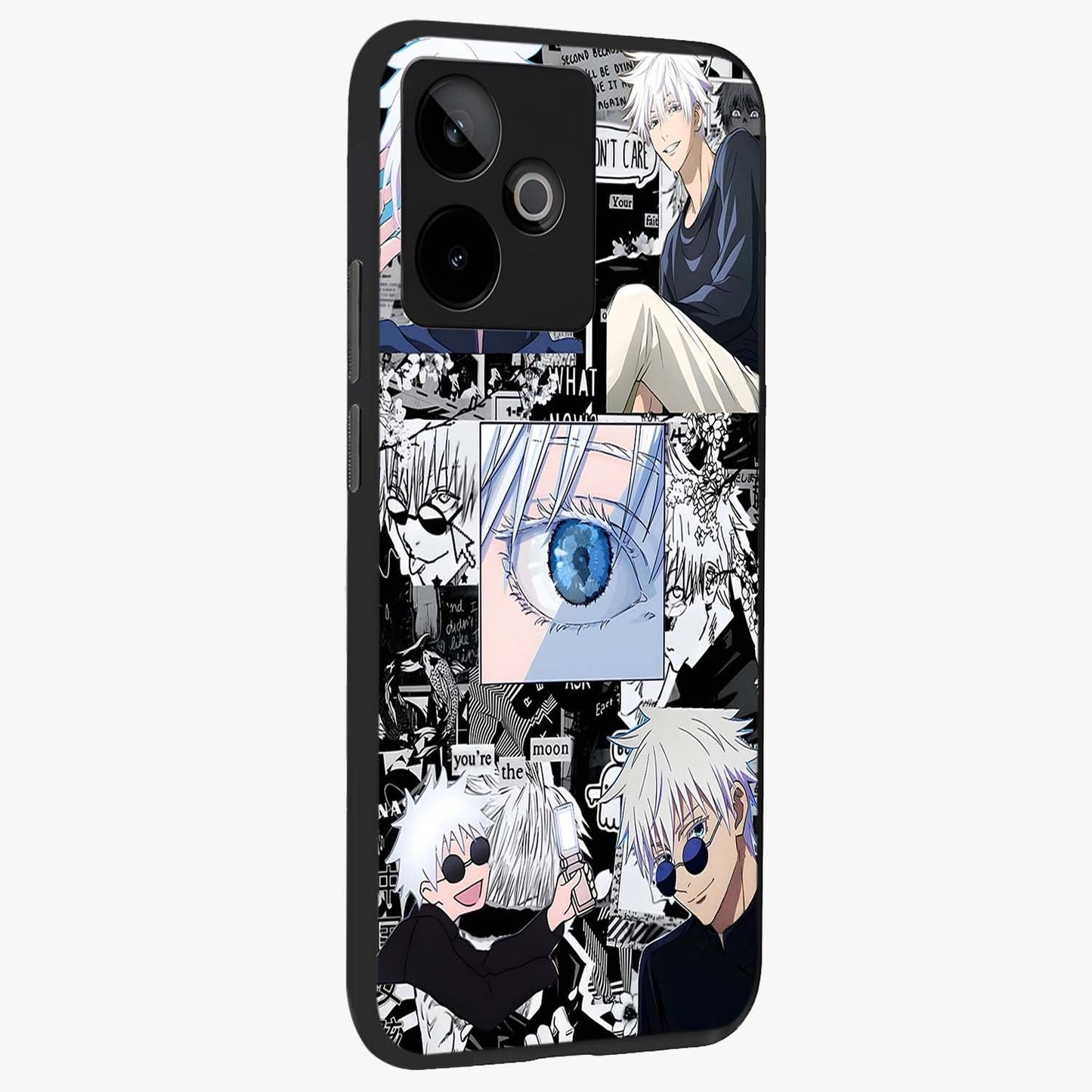 Infinity Sorcerer Chaos Glass Case upright view showcasing dramatic sorcerer artwork with chaotic mystical theme.