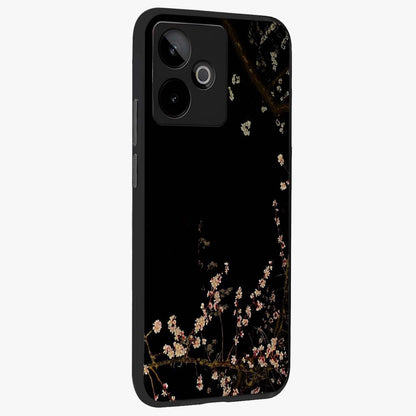 Petal Moon Light With Custom Name Glass Case upright view showcasing elegant floral moon artwork with personalized aesthetic.