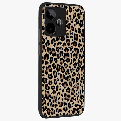 Savage Chic Pattern Glass Case upright view showcasing trendy decorative artwork with edgy fashion theme.