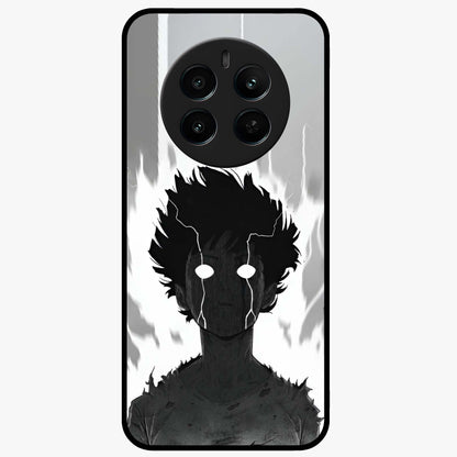 Awakened Inner Rage Glass Case showing flat back view with intense artistic artwork and glossy glass finish.