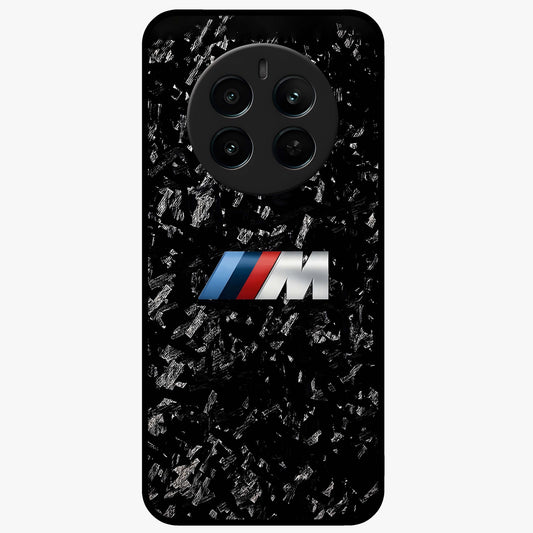 Carbon Speed Mark Glass Case showing flat back view with sporty carbon pattern artwork and glossy glass finish.
