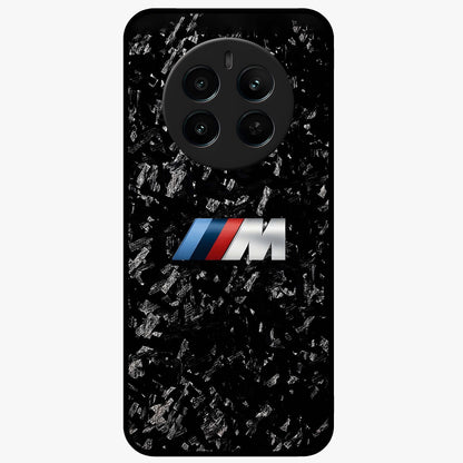 Carbon Speed Mark Glass Case showing flat back view with sporty carbon pattern artwork and glossy glass finish.