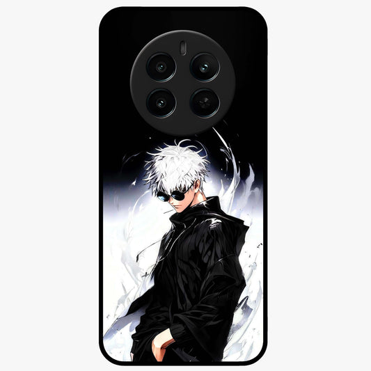 Limitless Shadow King Glass Case showing flat back view with powerful shadow warrior artwork and glossy glass finish.