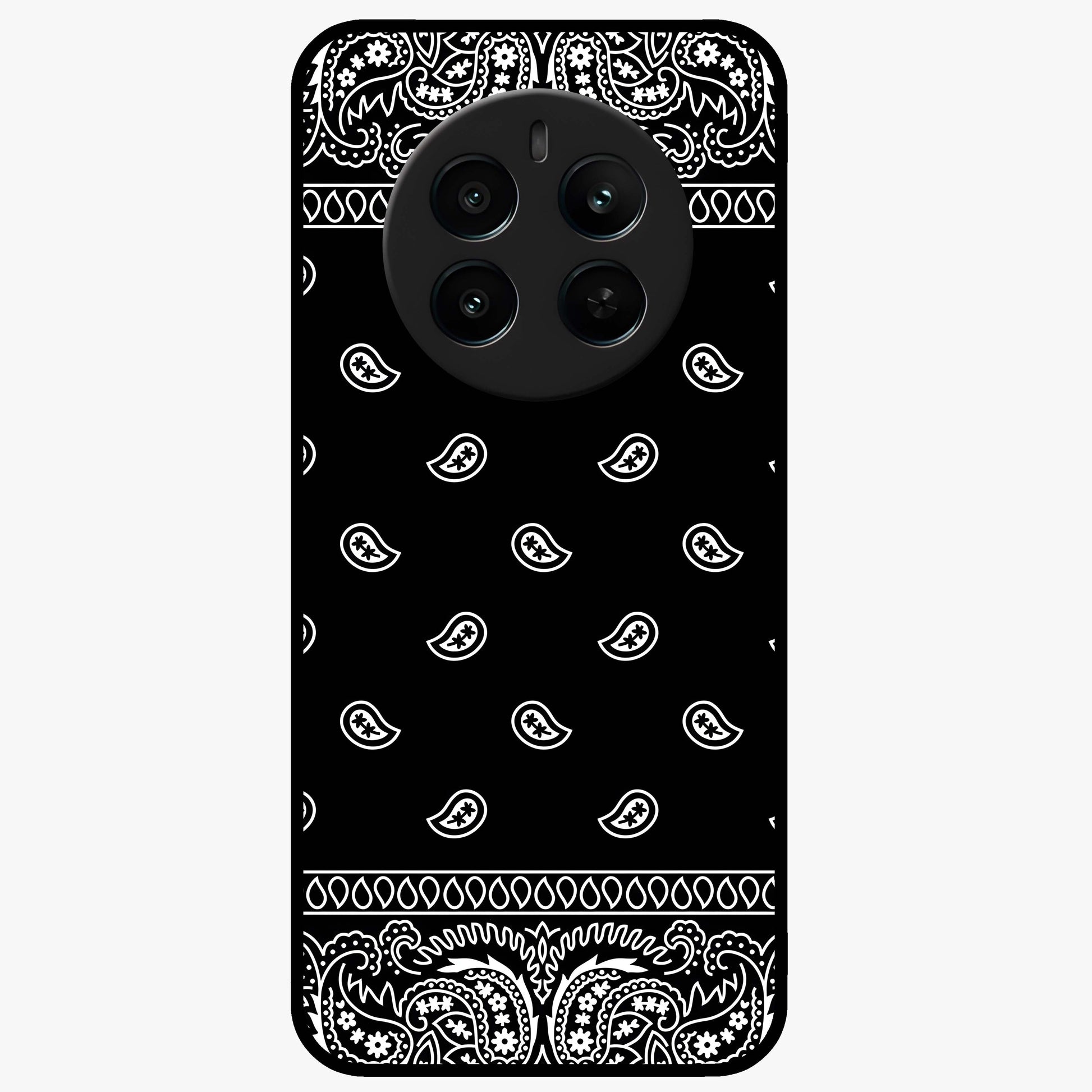 Retro Rebel Threads Glass Case showing flat back view with vintage street style artwork and glossy glass finish.