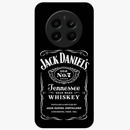Vintage Whiskey Heritage Glass Case showing flat back view with classic whiskey inspired artwork and glossy glass finish.
