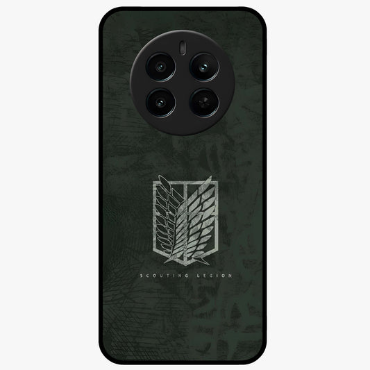 Wings Of Freedom Glass Case showing flat back view with symbolic wings artwork and glossy glass finish.
