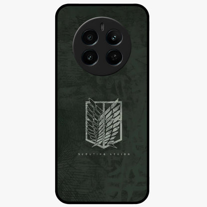 Wings Of Freedom Glass Case showing flat back view with symbolic wings artwork and glossy glass finish.