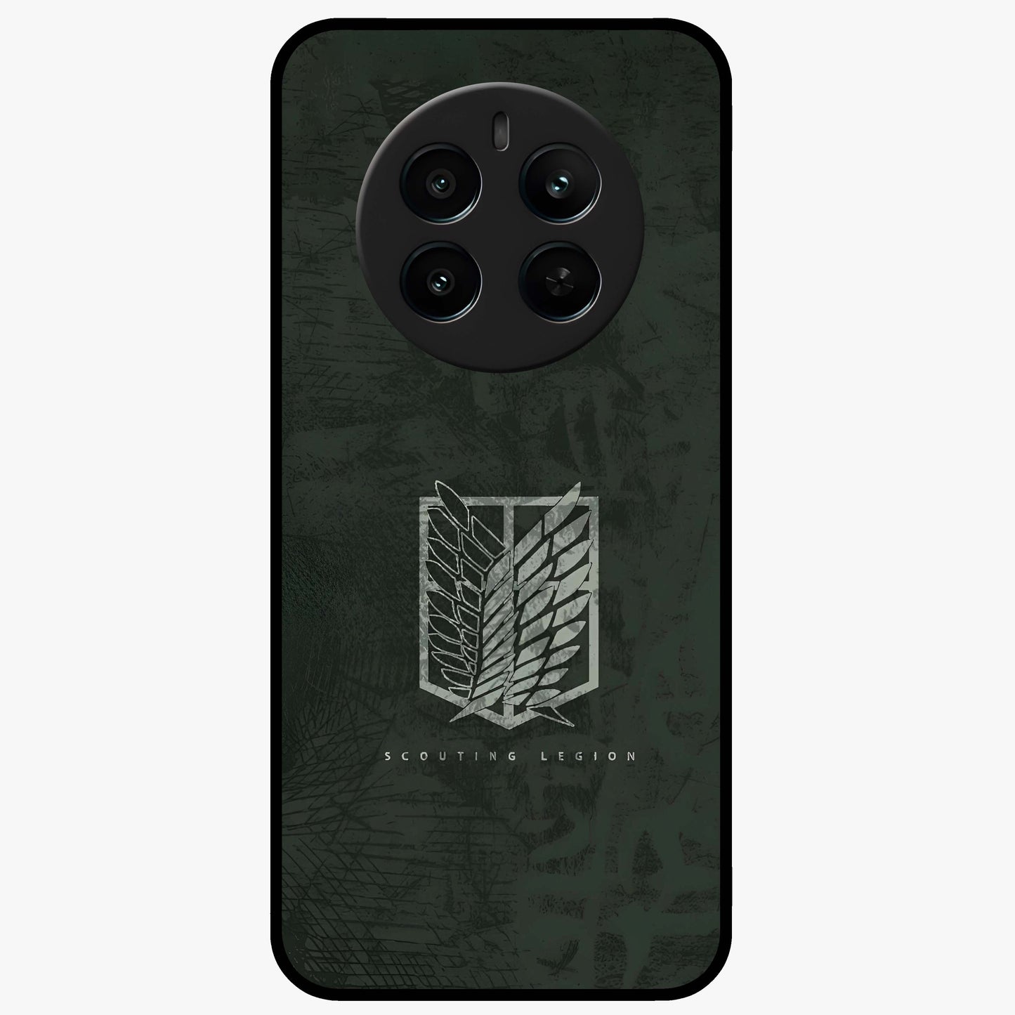 Wings Of Freedom Glass Case showing flat back view with symbolic wings artwork and glossy glass finish.