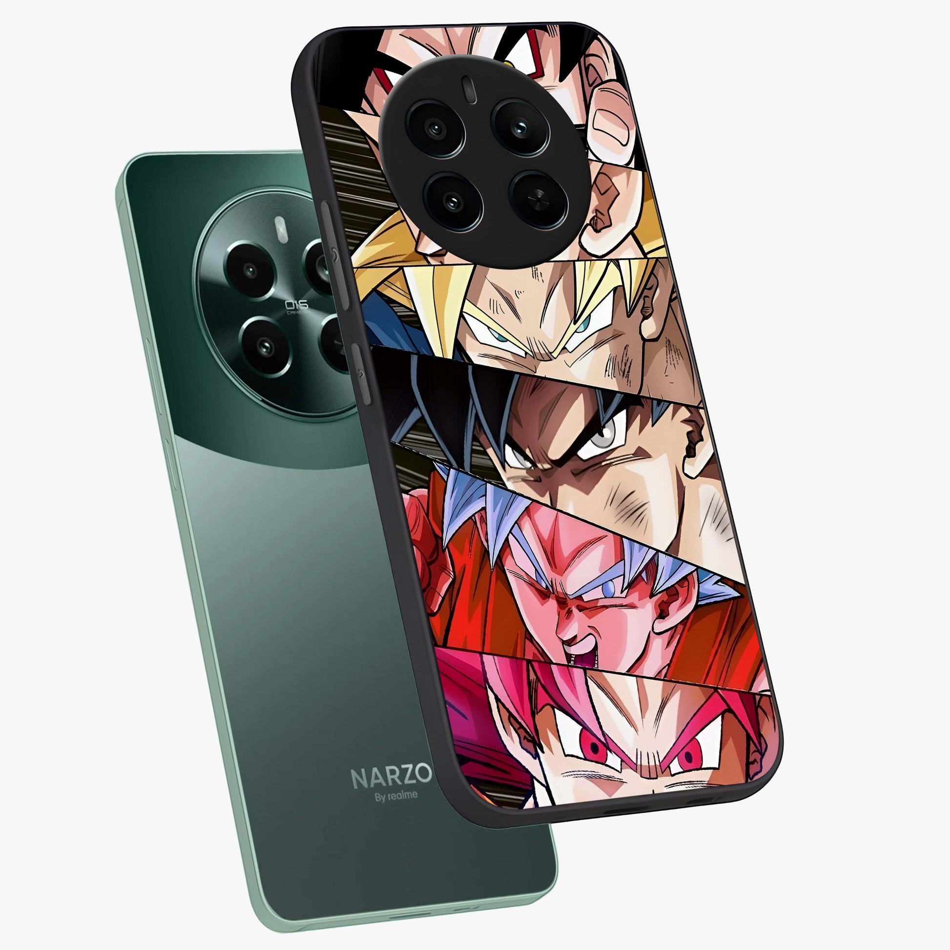 Anime Character Glass Case displayed in angled mockup highlighting colorful anime character illustration.