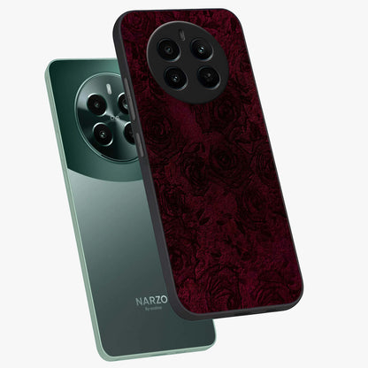 Crimson Fade Flow Glass Case displayed in angled mockup highlighting smooth gradient design with modern aesthetic style.
