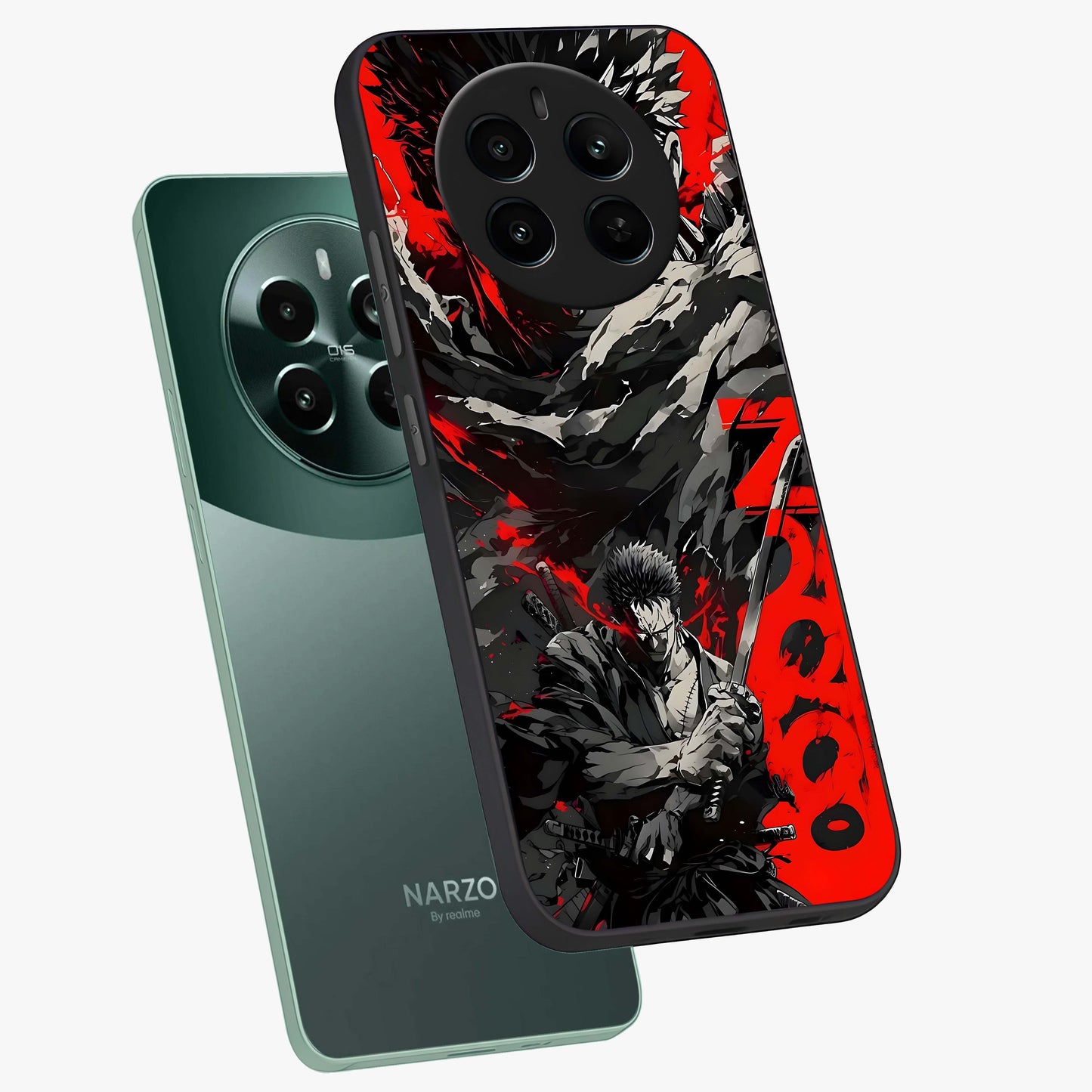 Demon Sword Resolve Glass Case displayed in angled mockup highlighting powerful demon sword illustration with dark fantasy aesthetic.