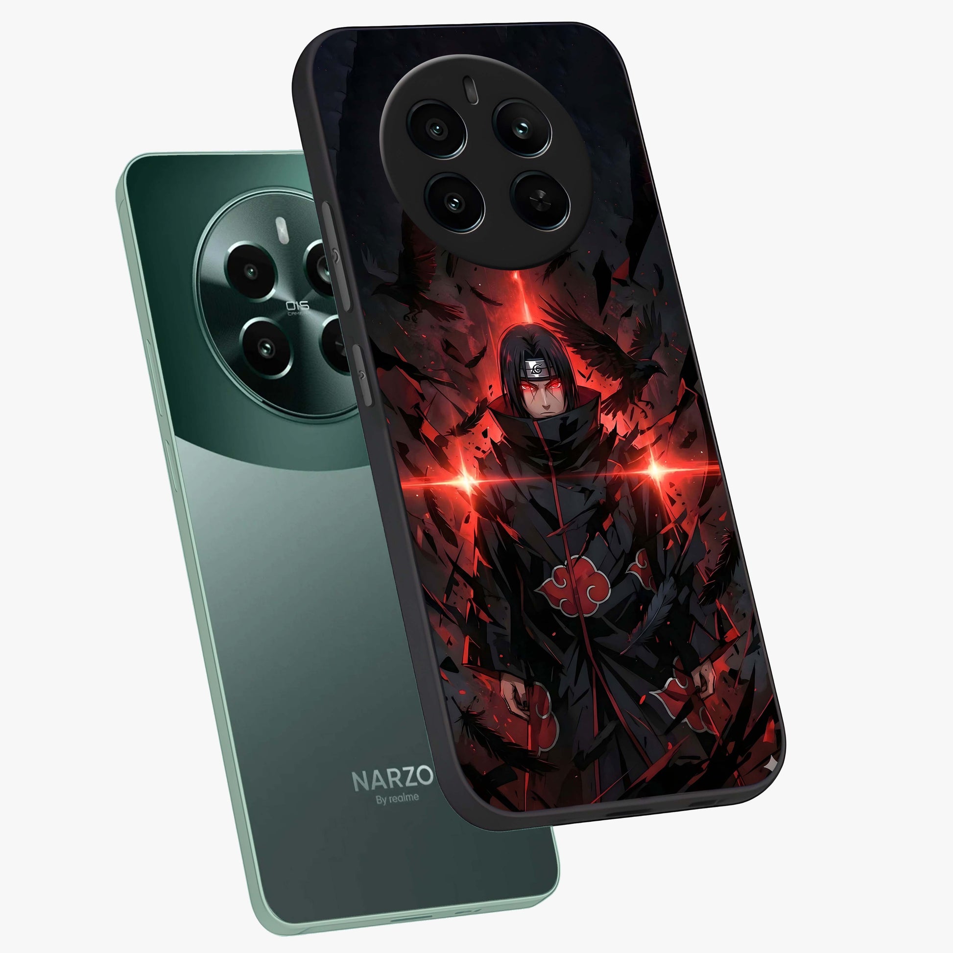 Focused Blade Discipline Glass Case displayed in angled mockup highlighting clean minimal text artwork with modern aesthetic style.