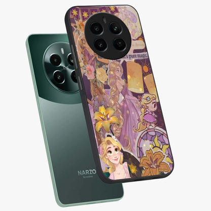 Magical Tangled Dream Glass Case displayed in angled mockup highlighting whimsical fantasy design with magical aesthetic.