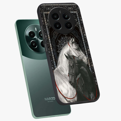 Majestic Ride Legacy Glass Case displayed in angled mockup highlighting sleek vehicle design with bold racing aesthetic.