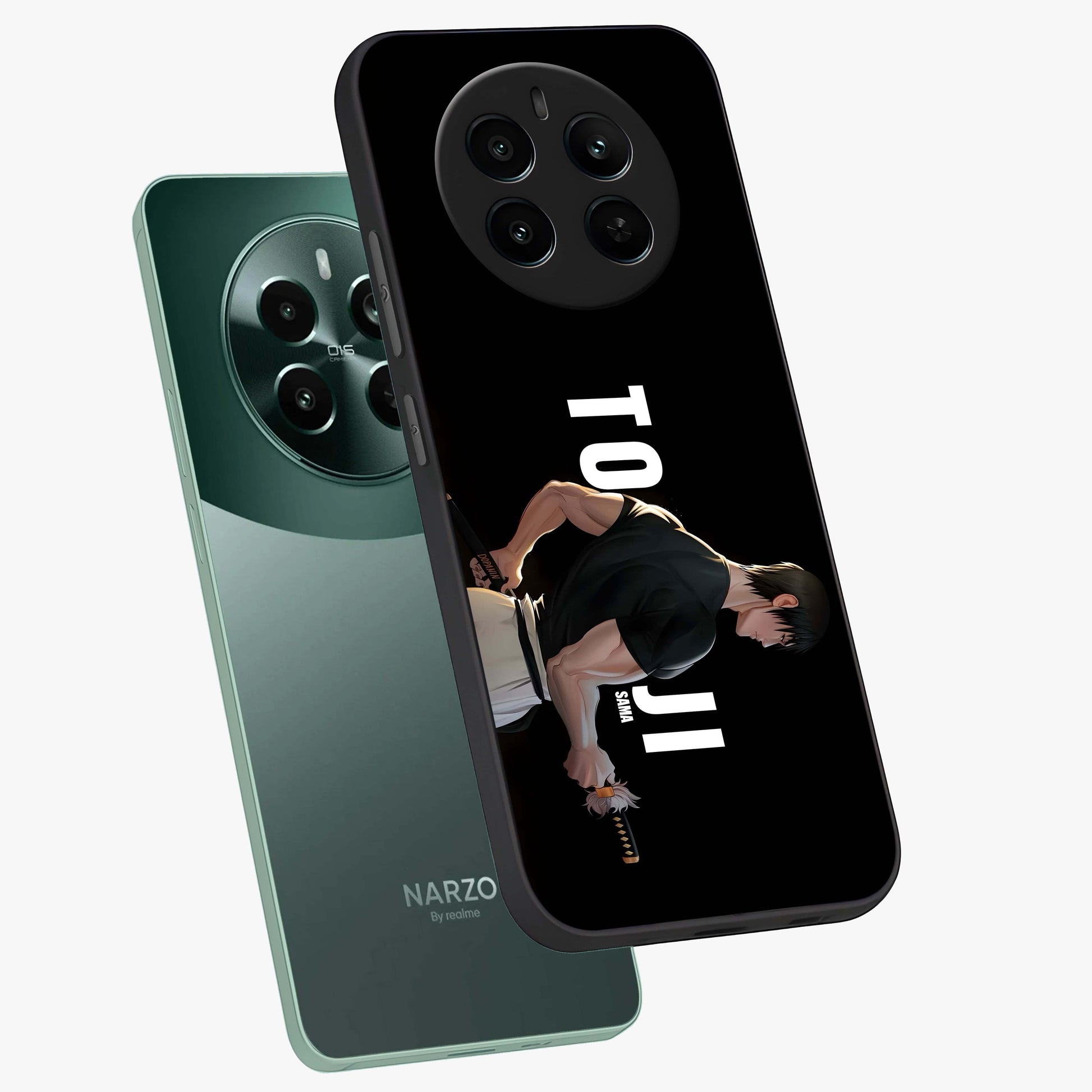 Midnight Blade Resolve Glass Case displayed in angled mockup highlighting powerful blade illustration with dramatic dark aesthetic.