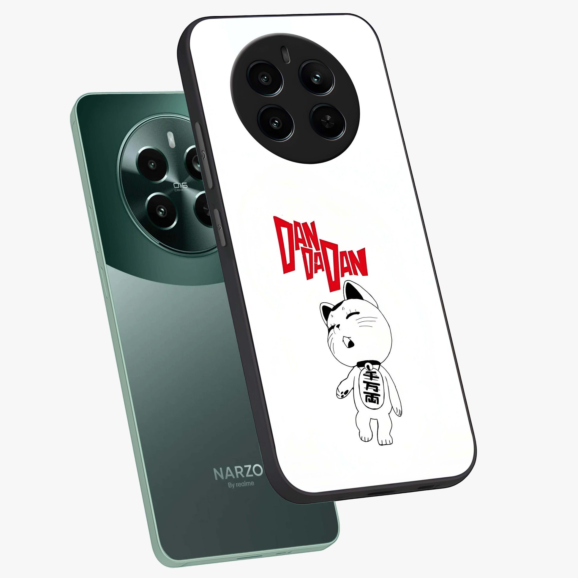 Playful Spirit Charm Glass Case displayed in angled mockup highlighting lively decorative design with playful aesthetic style.