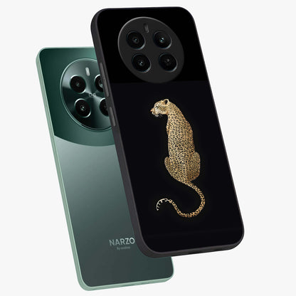 Regal Leopard Glass Case displayed in angled mockup highlighting powerful animal illustration with stylish wild aesthetic.