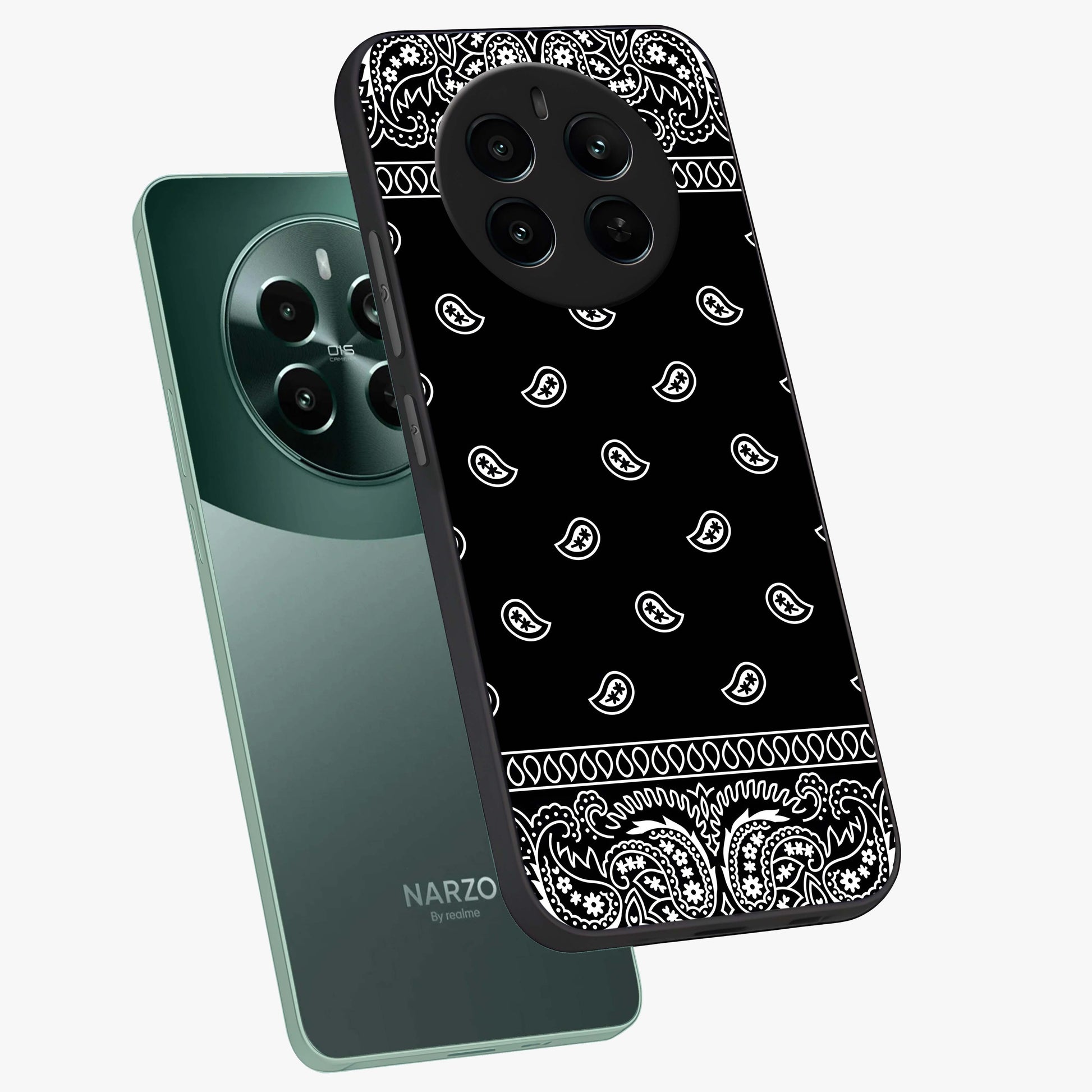 Retro Rebel Threads Glass Case displayed in angled mockup highlighting retro inspired graphic design with rebellious aesthetic.