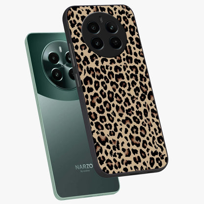 Savage Chic Pattern Glass Case displayed in angled mockup highlighting bold fashion inspired design with chic aesthetic.