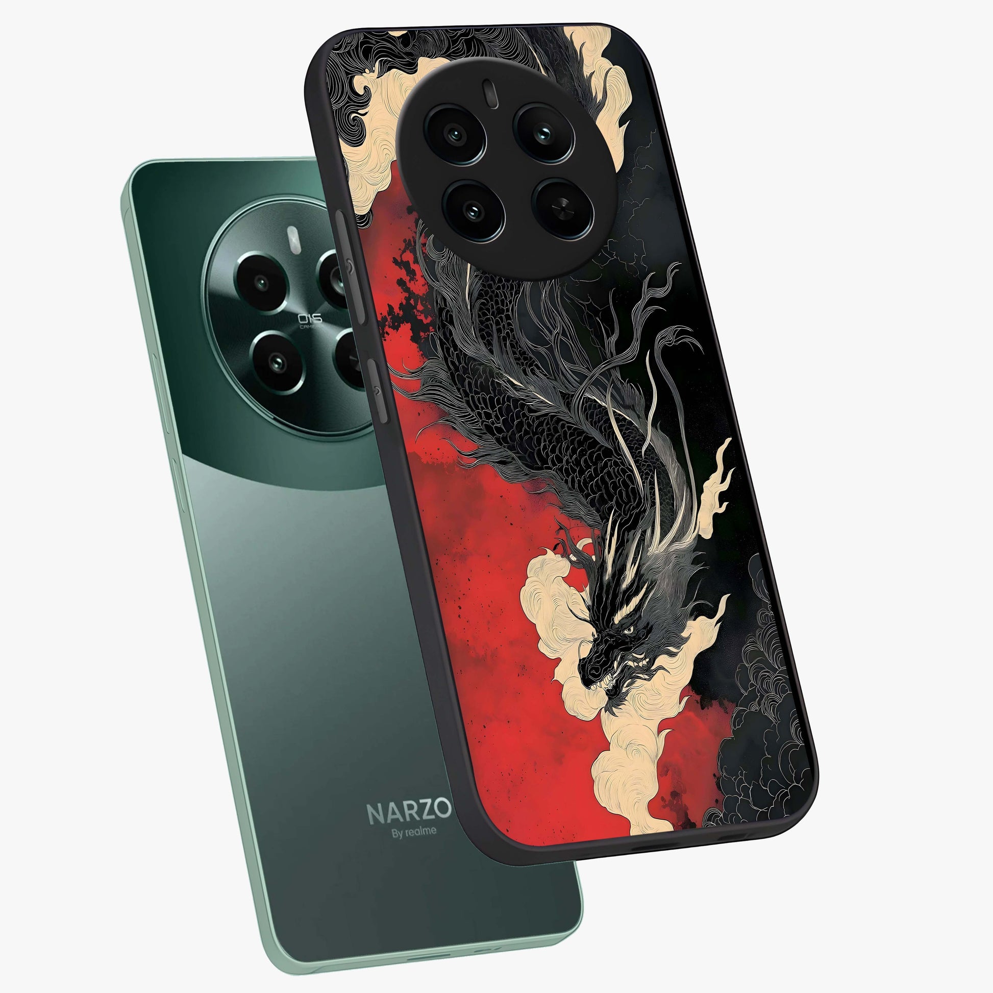 Shadow Dragon Fury Glass Case displayed in angled mockup highlighting powerful dragon illustration with dark fantasy aesthetic.