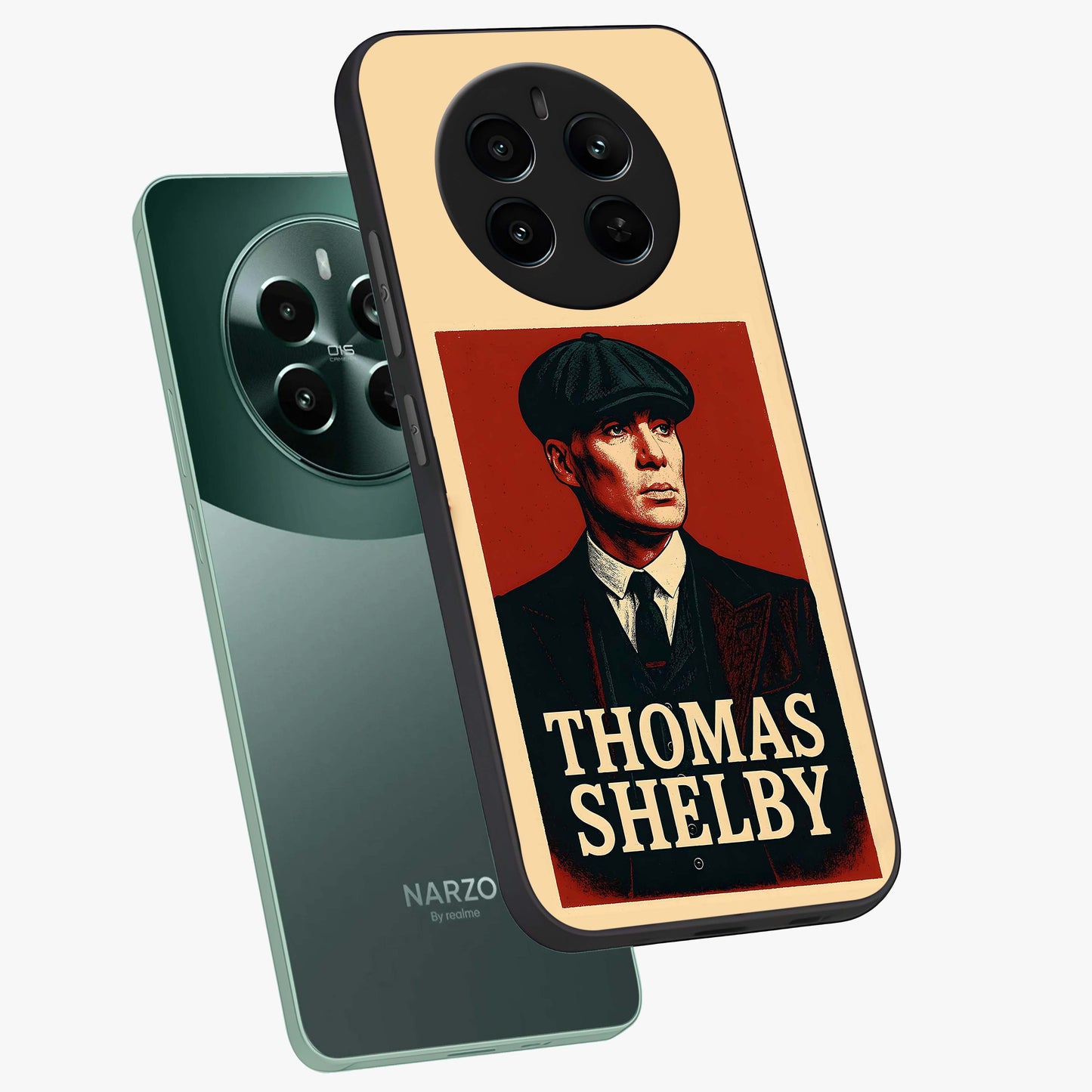 Vintage Mafia Authority Glass Case displayed in angled mockup highlighting powerful retro design with classic gangster aesthetic.