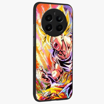 Firing Goku Glass Case upright view showcasing energetic anime artwork with bold warrior theme.
