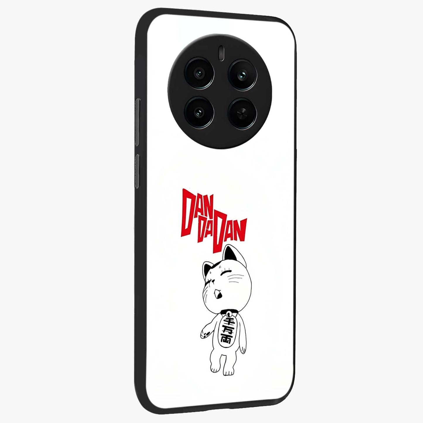Playful Spirit Charm Glass Case upright view showcasing vibrant charm artwork with fun artistic theme.