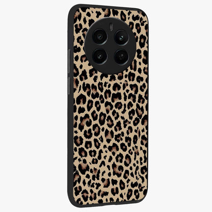 Savage Chic Pattern Glass Case upright view showcasing trendy decorative artwork with edgy fashion theme.