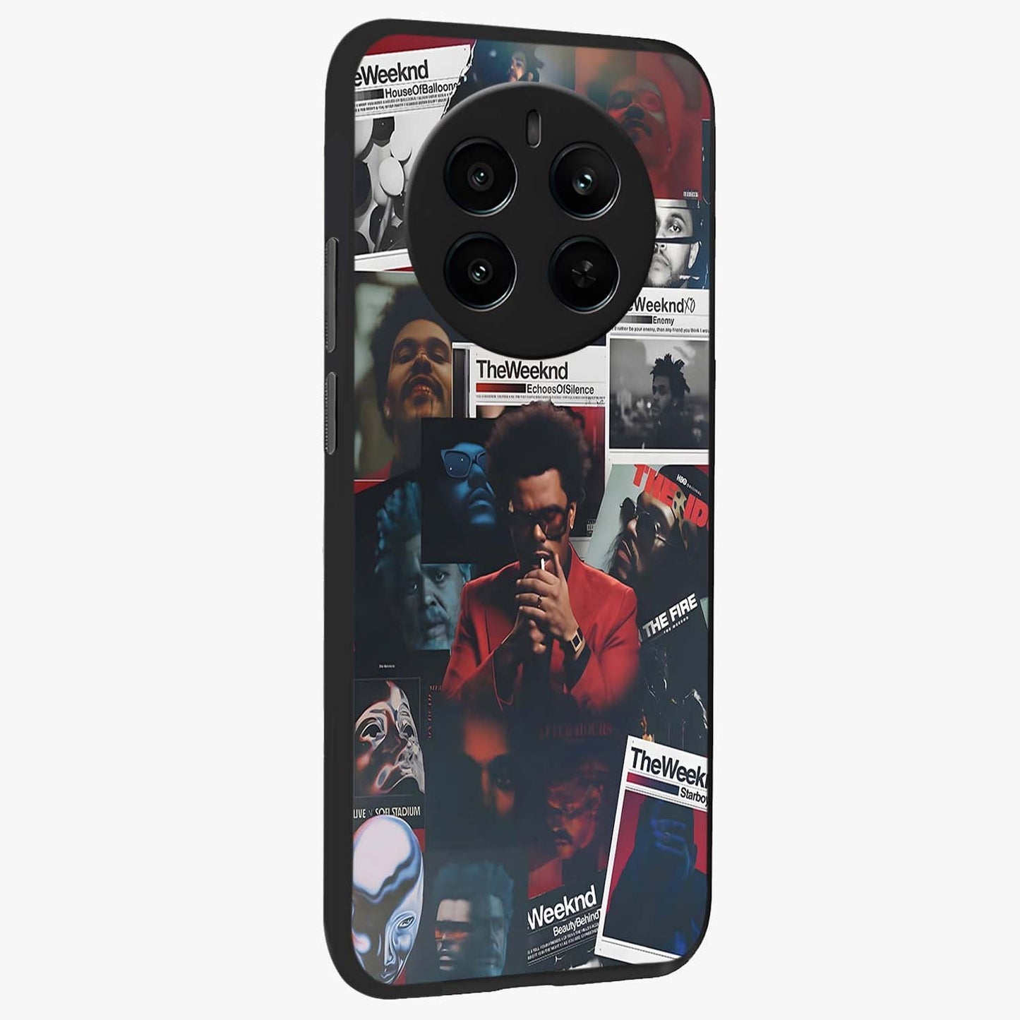 The Weeknd Glass Case upright view showcasing bold music themed artwork with contemporary artistic style.