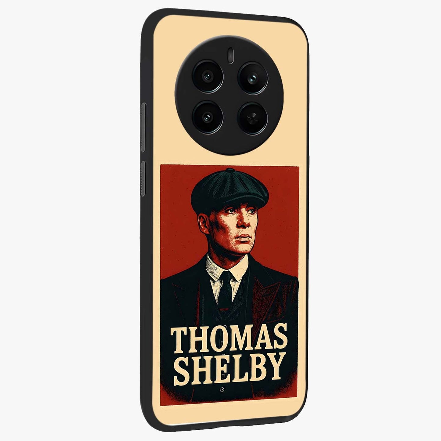 Vintage Mafia Authority Glass Case upright view showcasing dramatic vintage artwork with iconic authority theme.