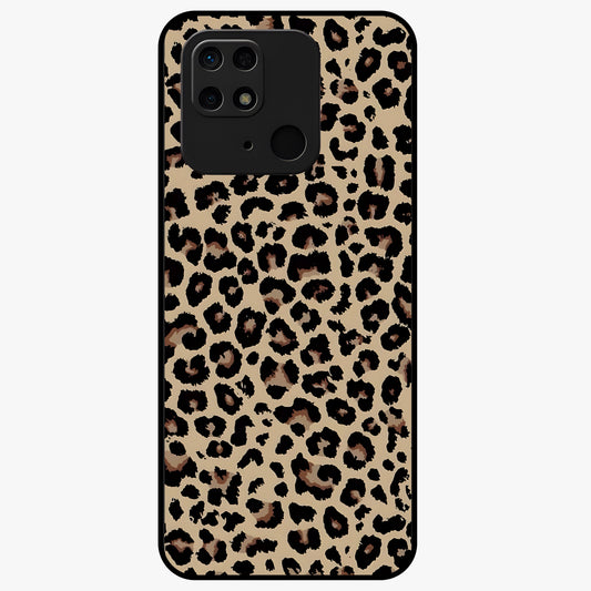 Savage Chic Pattern Glass Case showing flat back view with stylish patterned artwork and glossy glass finish.