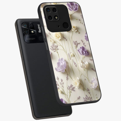 Lilac Breeze Harmony Glass Case displayed in angled mockup highlighting calm lilac breeze design with soothing aesthetic style.