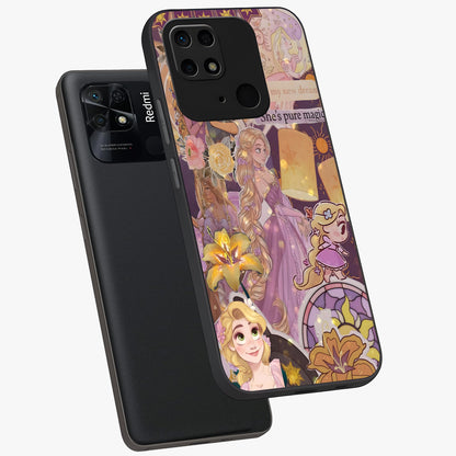 Magical Tangled Dream Glass Case displayed in angled mockup highlighting whimsical fantasy design with magical aesthetic.
