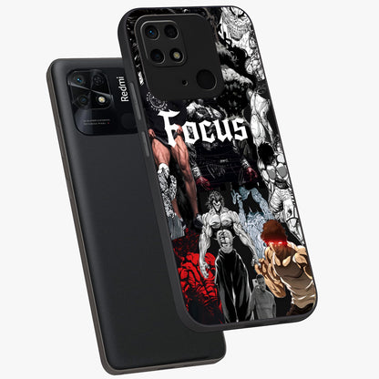 Relentless Power Focus Glass Case displayed in angled mockup highlighting bold statement design with modern aesthetic style.