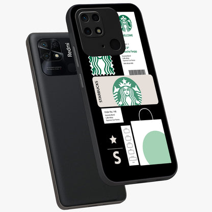 Starbucks Mocha Glass Case displayed in angled mockup highlighting stylish mocha themed design with cozy café aesthetic.