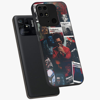 The Weeknd Glass Case displayed in angled mockup highlighting stylish pop culture inspired design with modern aesthetic.