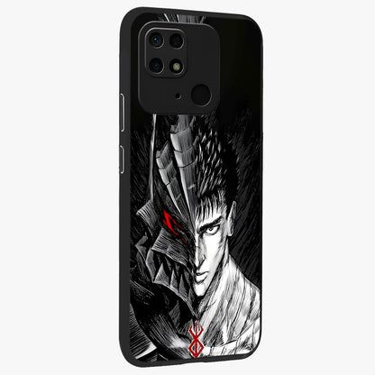 Berserker Blood Oath Glass Case upright view showcasing intense warrior aesthetic with dramatic artistic style.