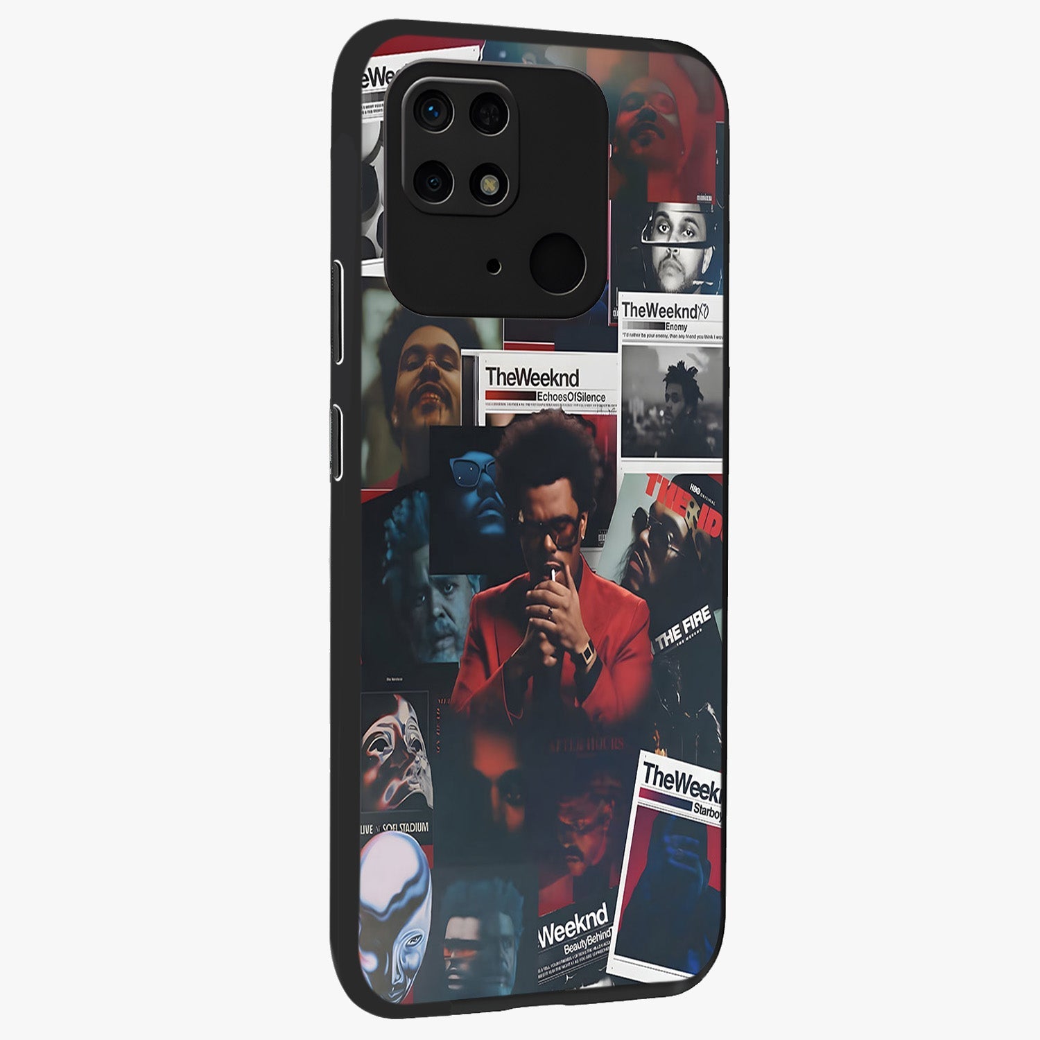 The Weeknd Glass Case upright view showcasing bold music themed artwork with contemporary artistic style.