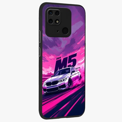 Velocity Drift Pulse Glass Case upright view showcasing powerful racing artwork with energetic motorsport theme.