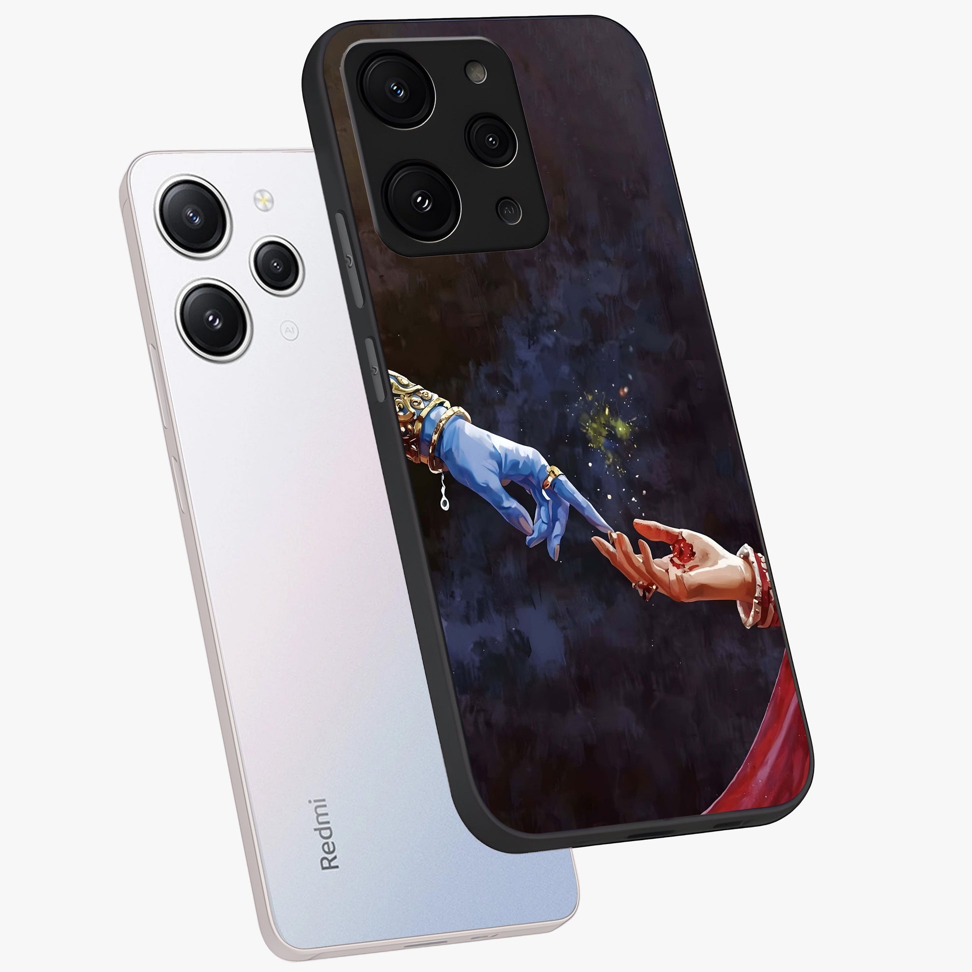 Divine Touch Eternal Glass Case displayed in angled mockup highlighting elegant divine inspired design with calm aesthetic style.