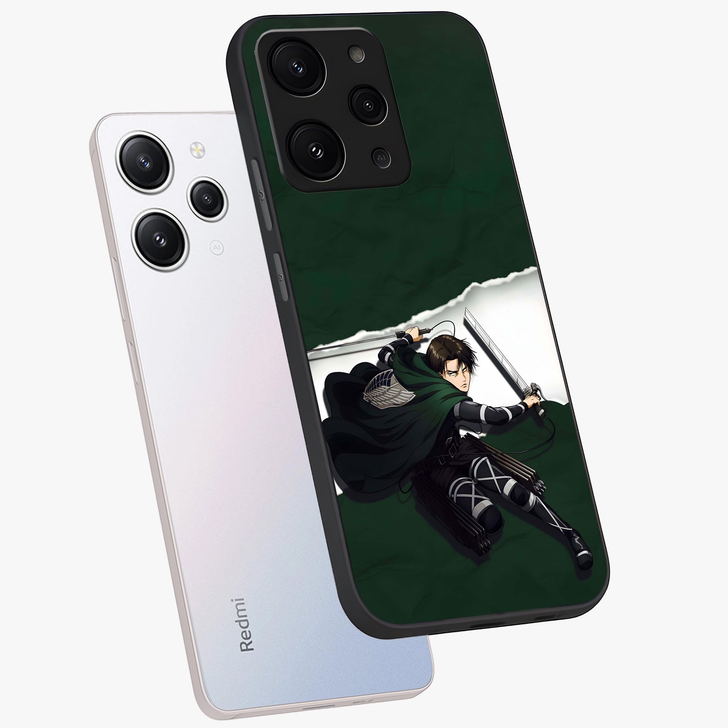 Emerald War Vanguard Glass Case displayed in angled mockup highlighting intense battle inspired design with emerald tone aesthetic.