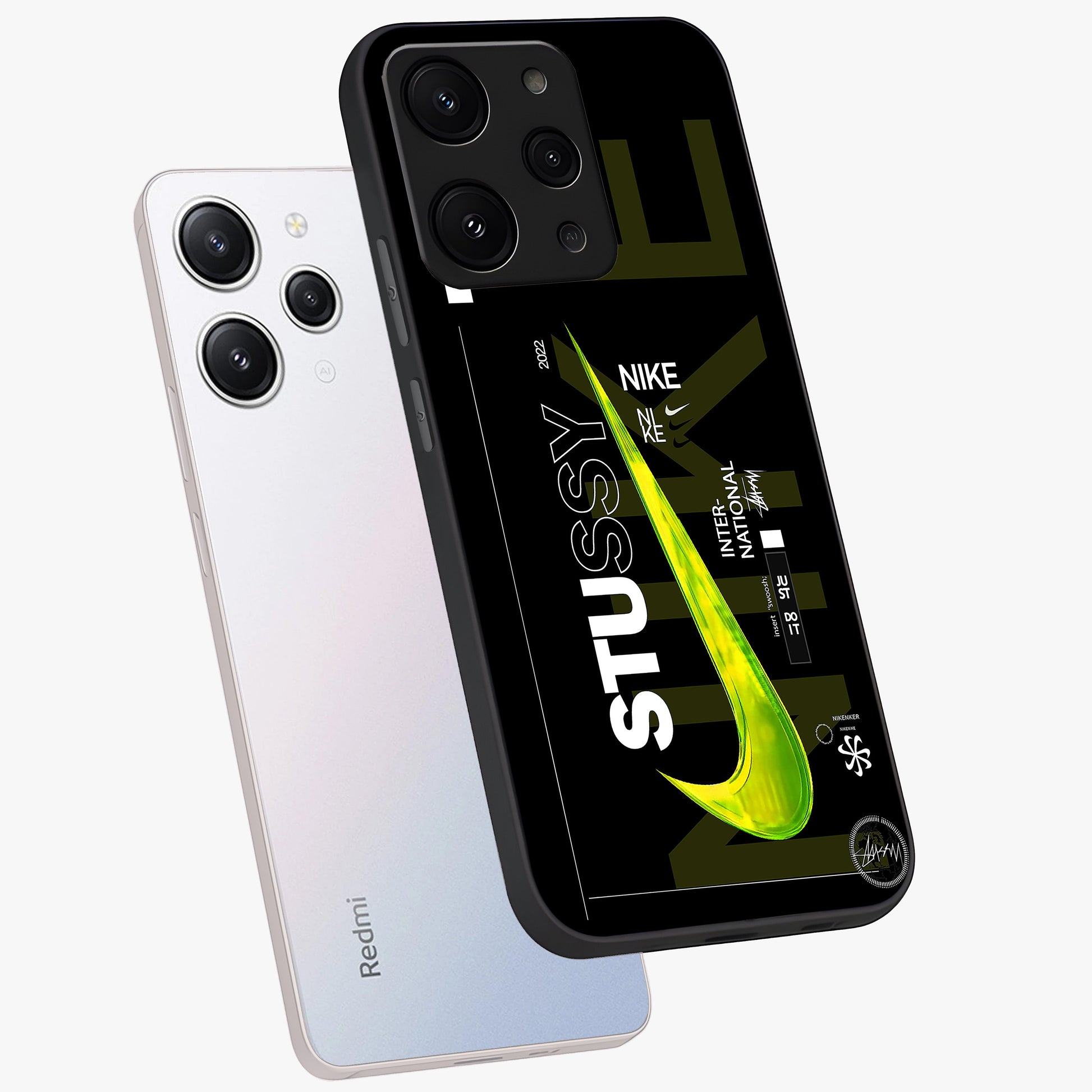 Neon Street Edition Glass Case displayed in angled mockup highlighting vibrant urban design with bold street aesthetic.