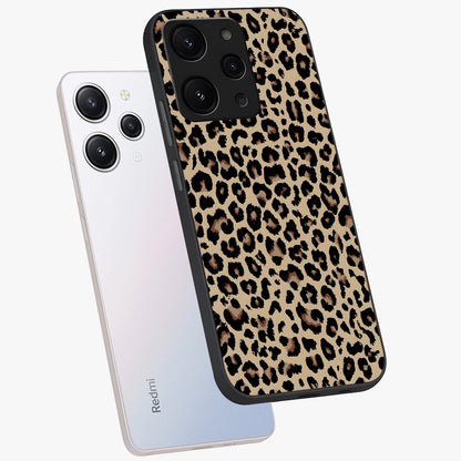 Savage Chic Pattern Glass Case displayed in angled mockup highlighting bold fashion inspired design with chic aesthetic.