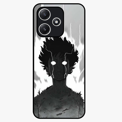 Awakened Inner Rage Glass Case showing flat back view with intense artistic artwork and glossy glass finish.