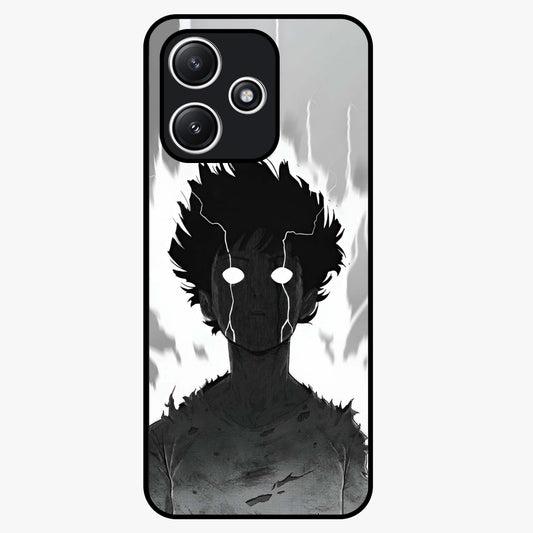 Awakened Inner Rage Glass Case showing flat back view with intense artistic artwork and glossy glass finish.