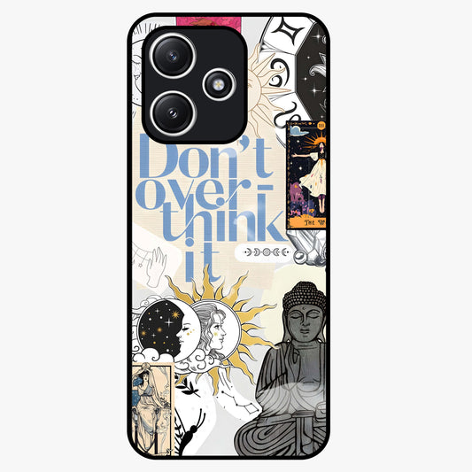 Ethereal Thoughts Glass Case showing flat back view with dreamy artistic artwork and glossy glass finish.