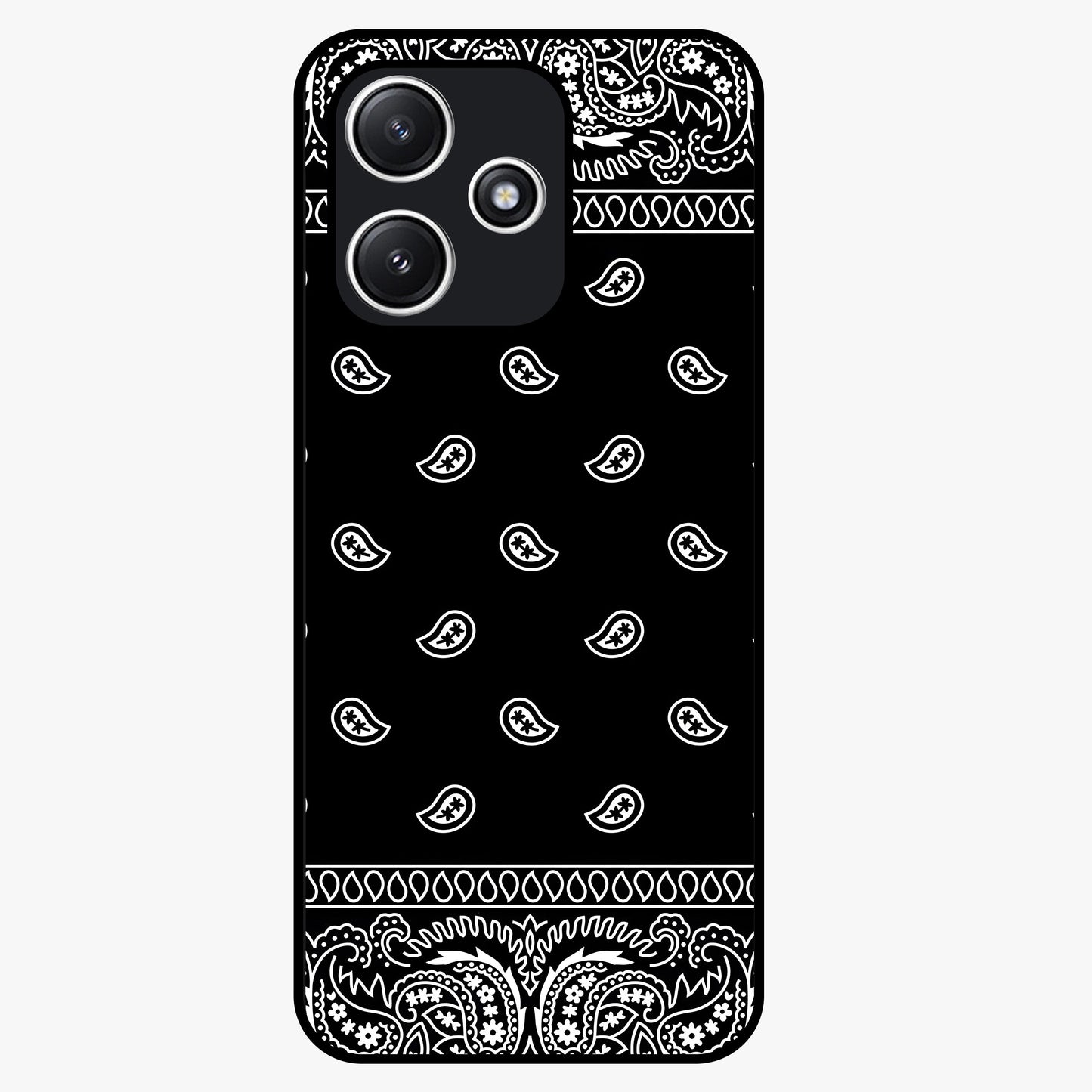 Retro Rebel Threads Glass Case showing flat back view with vintage street style artwork and glossy glass finish.