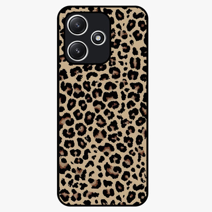 Savage Chic Pattern Glass Case showing flat back view with stylish patterned artwork and glossy glass finish.