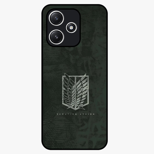 Wings Of Freedom Glass Case showing flat back view with symbolic wings artwork and glossy glass finish.