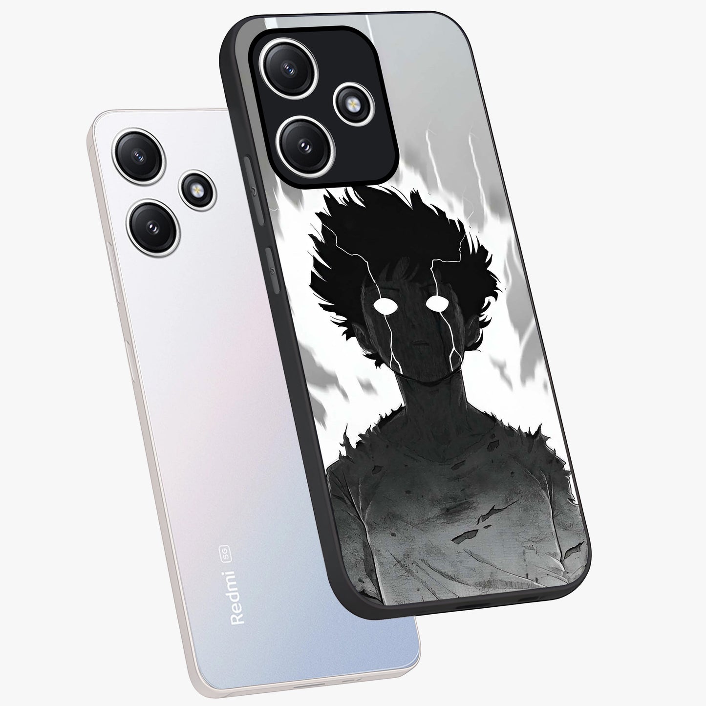 Awakened Inner Rage Glass Case displayed in angled mockup highlighting powerful graphic design and bold artistic theme.